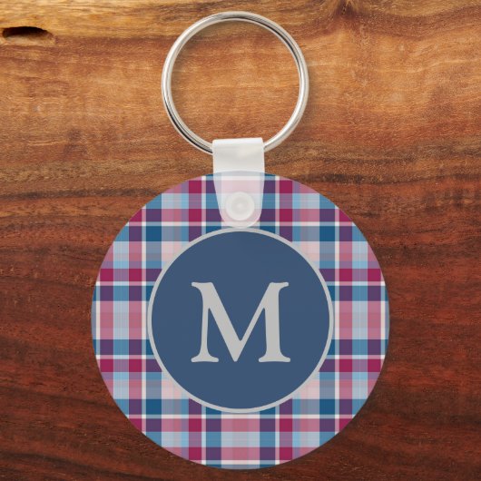 Stijlvolle Classic Pset Monogramed Sleutelhanger (Achterkant)