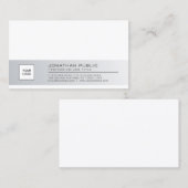 Stijlvolle Clean Company Plain met Logo Profession Visitekaartje (Voorkant / Achterkant)