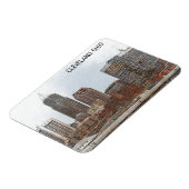 Stijlvolle Cleveland Ohio Skyline Uitzicht Magneet (Linkerzijde)