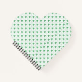 Stijlvolle Clover Print Spiral Notitieboek voor da (Voorkant)