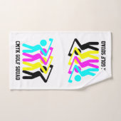 Stijlvolle CMYK Golfende Golf Bad Handdoek (Handdoek)