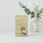 Stijlvolle Cocker Spaniel Sage Dogue Visitekaartje (Staand voorkant)