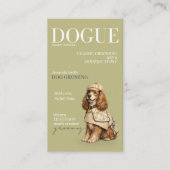 Stijlvolle Cocker Spaniel Sage Dogue Visitekaartje (Voorkant)