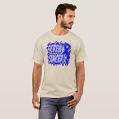 Stijlvolle Colon Cancer Comic Style T-shirt (Voorkant volledig)