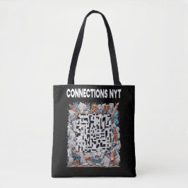 Stijlvolle Connections NYT Design Zwart Tote Bag