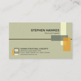Stijlvolle constructiepillars Engineering Visitekaartje
