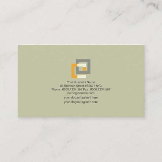 Stijlvolle constructiepillars Engineering Visitekaartje (Achterkant)