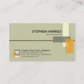 Stijlvolle constructiepillars Engineering Visitekaartje (Voorkant)