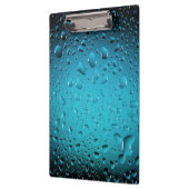 Stijlvolle Cool Blue waterdruppels Klembord (Links)