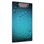 Stijlvolle Cool Blue waterdruppels Klembord (Rechts)