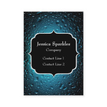 Stijlvolle Cool Blue waterdruppels met Monogram