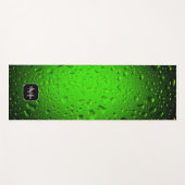 Stijlvolle Cool Green Water druppels Monogram Yogamat (Voorkant (horizontaal))