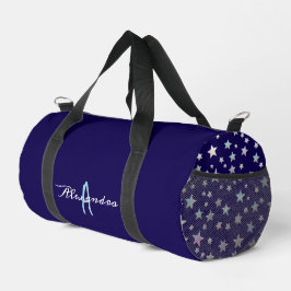 Stijlvolle Cool Stars Patroon Navy Blue Monogramme Plunjezak