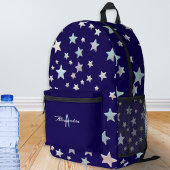 Stijlvolle Cool Stars Patroon Navy Blue Monogramme Plunjezak