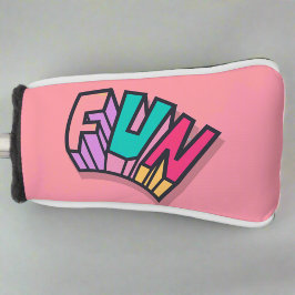 Stijlvolle coole kleurrijke "fun" roze trendy spor golfheadcover