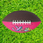 Stijlvolle coole kleurrijke "Ja" vet roze sport American Football