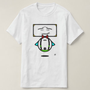 stijlvolle coole robot(s) met rode papillon versie t-shirt