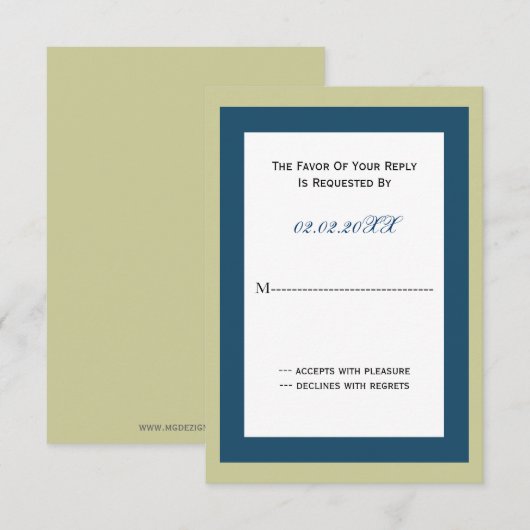 stijlvolle Corporate Party Invitation RSVP-kaarten RSVP Kaartje (Voorkant / Achterkant)