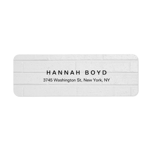 Stijlvolle Creatieve Grijze Muur Moderne Professio Etiket (Voorkant)