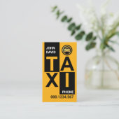 Stijlvolle creatieve TAXI Blocks Visitekaartje (Staand voorkant)