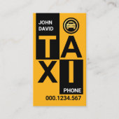Stijlvolle creatieve TAXI Blocks Visitekaartje (Voorkant)