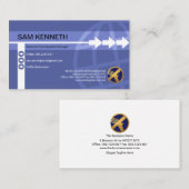 Stijlvolle Creative Arrow Line Global Import Expor Visitekaartje (Voorkant / Achterkant)