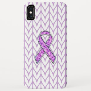 Stijlvolle Crystal Pink Ribbon Awareness Knit Case-Mate iPhone Case