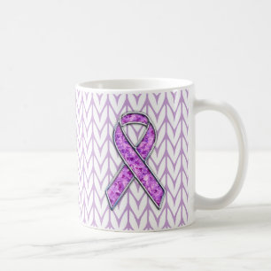 Stijlvolle Crystal Pink Ribbon Awareness Knit Koffiemok