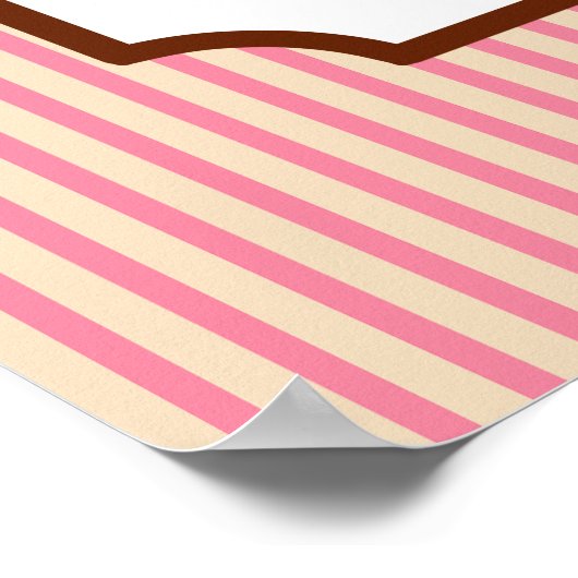  stijlvolle cupcake-broekkunst afdrukken poster (Hoek)