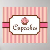  stijlvolle cupcake-broekkunst afdrukken poster (Voorkant)