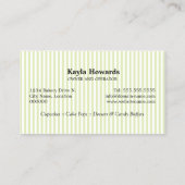 Stijlvolle Cupcake-desserts Visitekaartje (Achterkant)