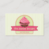 Stijlvolle Cupcake-desserts Visitekaartje (Voorkant)