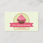 Stijlvolle Cupcake-desserts Visitekaartje (Voorkant)