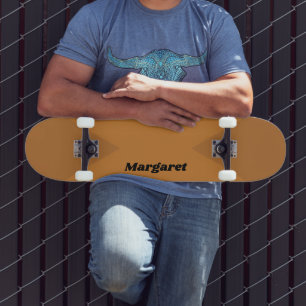Stijlvolle Custom Benoemd Metallic Brons met Koper Persoonlijk Skateboard