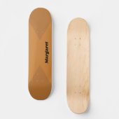 Stijlvolle Custom Benoemd Metallic Brons met Koper Persoonlijk Skateboard (Voorkant)