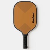 Stijlvolle Custom Benoemd Metallic Brons met Koper Pickleball Paddle (Voorkant)