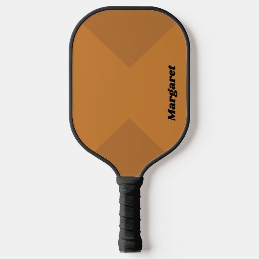 Stijlvolle Custom Benoemd Metallic Brons met Koper Pickleball Paddle (Voorkant)