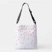 Stijlvolle Custom Love Hearts Crossbody Tas (Achterkant)