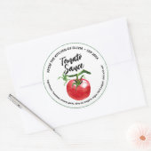 Stijlvolle Custom Tomatensaus Stickers voor Cannin (Envelop)