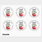 Stijlvolle Custom Tomatensaus Stickers voor Cannin (Vel)