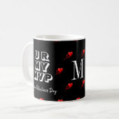 Stijlvolle Custom Valentijn U R MY MVP Monogram Koffiemok (Voorkant links)