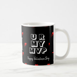 Stijlvolle Custom Valentijn U R MY MVP Monogram Koffiemok