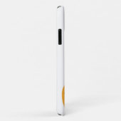 Stijlvolle Cute Hart met Ogen op Wit Case-Mate iPhone Case (Achterkant/rechts)