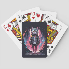 Stijlvolle Cute Kat Ontwerp Pokerkaarten