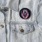 Stijlvolle Cute Kat Ontwerp Ronde Button 5,7 Cm (In situ)