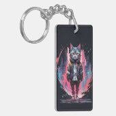 Stijlvolle Cute Kat Ontwerp Sleutelhanger (Voorkant Links)