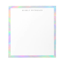 Stijlvolle Cute Pastel Abstracte Rand Aangepast Notitieblok
