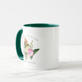 Stijlvolle Cute Watercolor Dinosaur | Monogrammok Mok (Voorkant links)