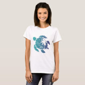 Stijlvolle Cute Zeeschildpad's  T-shirt (Voorkant volledig)