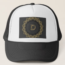 Stijlvolle D-Initiaal Letter Monogram Gedrukt Afbe